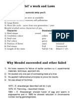 Mendel's Work and Laws