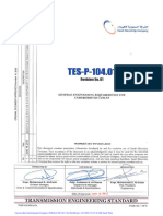 02-TES-P-104 - 01 - General Engineering Requirements For Underground Cables - REV - 01