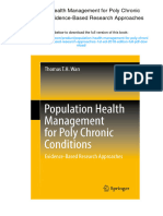 Population Health Management For Poly Chronic Conditions: Evidence-Based Research Approaches., 978-3319680552