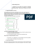 System Structure of Os