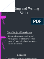 Powerpoint in Reading and Writing Skills