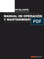 IRON ZL30F - ZL30FN Manual de Operacion y Mantenimiento