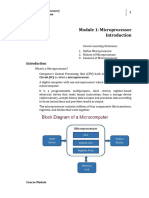 W1 Microprocessor Introduction Module 1