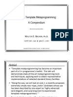 Modern Template Metaprogramming - A Compendium - Walter E Brown - CppCon 2014