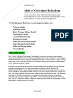 UNIT - 3 Models of Consumer Behaviour - FR WEB