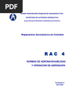 Https - WWW - Aerocivil.gov - Co - Normatividad - Rac - Rac 4 - Normas de Aeronavegabilidad y Operacion de Aeronaves