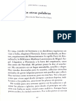 Lectura. en Otras Palabras de Jhumpa Lahiri