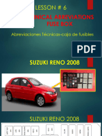 5.1.technical Abreviations - Fuse Box Suzuki Reno 2008