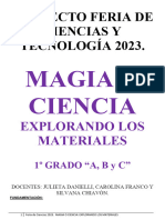 1º Feria de Ciencias - Proyecto 2023