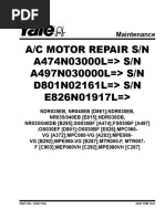 A/C Motor Repair S/N A474N03000L S/N A497N030000L S/N D801N02161L S/N E826N01917L