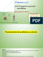 Fenómenos de Transporte en Procesos Microbianos: Trimestre 23-I