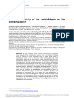 The Acute Toxicity of The Metaldehyde On The Climb