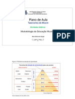 Plano de AULA - Taxonomia de BLOOM