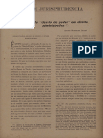 Direito E Jurisprudência: A Teoria Do "Desvio de P o Der em Direito Administrativo