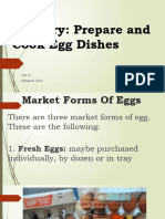 Cookery: Prepare and Cook Egg Dishes: TLE 10 Melinda R. Perez