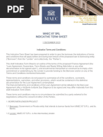 Maec Indicative Term Sheet 01.12.2023