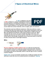 The Different Types of Electrical Wires and Cables