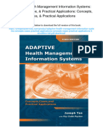 Adaptive Health Management Information Systems: Concepts, Cases, & Practical Applications: Concepts, Cases, & Practical Applications