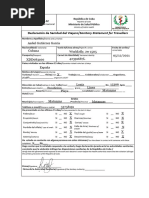 Modelo 82 33 Declaracion de Sanidad Del Viajero CUBA