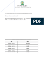 FD 2024 Dry Run Schedule