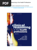 Clinical Reasoning in The Health Professions. ISBN 9780750688857, 978-0750688857