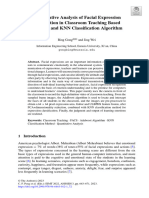 Quantitative Analysis of Facial Expression Recognition in Classroom Teaching Based On FACS and KNN Classification Algorithm