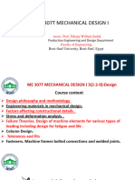 44me 307T Mechanical Design 1