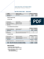 Auca Nursing Fee Structure