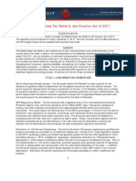 Legislative Digest - The Middle Class Tax Relief Job Creation Act of 2011 - Final