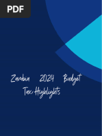 PKF Zambia 2024 Budget Tax Highlights