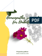 Homeopathy For Diabetes