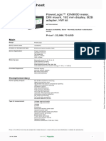 Product Data Sheet: Powerlogic™ Ion9000 Meter, Din Mount, 192 MM Display, B2B Adapter, HW Kit