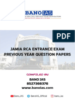 Jamia Rca Pyq 2023-2021