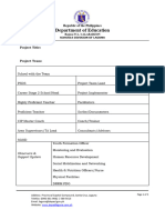 SI Project Implementation Plan