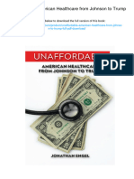 Unaffordable: American Healthcare From Johnson To Trump. ISBN 0299314103, 978-0299314101