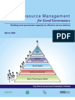 HRM For Good Governance - Building Local Government Capacity For Effective Service Delivery