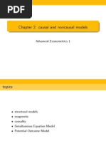 Chapter 2: Causal and Noncausal Models: Advanced Econometrics 1