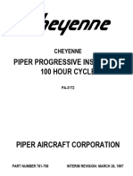 Piper Progressive Inspection 100 Hour Cycle: Cheyenne