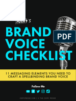 Free Guide Brand Voice Checklist