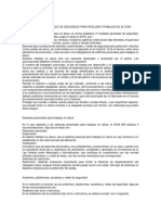 Medidas Generales de Seguridad para Realizar Trabajos en Altura