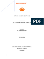 Informe Encuesta de Servicios PDF