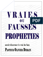 Vraies Ou Fausses Prophéties - Olivier Derain