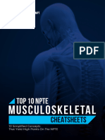 Top 10 NPTE Musculoskeletal Cheatsheets