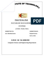 Practical File Database Management System: (CODE-IT (ID) - 5002)