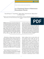 Seasonal Variations of Nutritional Status in Maintenance Hemodialysis Patients