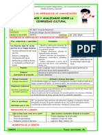 18-07-Comun-Leemos y Analizamos Sobre La Diversidad Cultural - Jezabel Camargo-Único Contacto-978387435