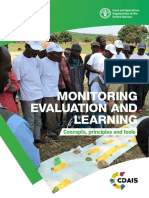 Monitoring Evaluation and Learning-Concepts Principles and Tools