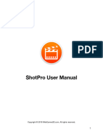 ShotPro User Manual