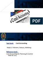 55169CA, Lecture 1 The Nature, Concepts and Classifications of Cost Accounting