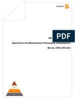 BG-GL-OPS-OPS-054 Operations and Maintenance Philosophy Development